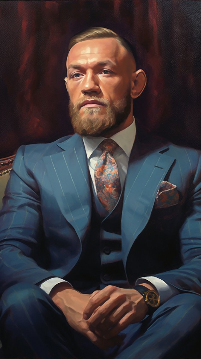 Conor Mcgregor Portret Poster - Notorious - UFC - Abstract - posters - formaat 60x90cm - 353