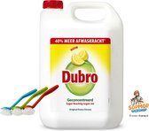 Dubro Afwasmiddel Original Extra Citroen 5 Liter Met 3 Gratis Afwasborstels