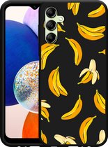 Cazy Hoesje Zwart geschikt voor Samsung Galaxy A14 4G/5G Banana