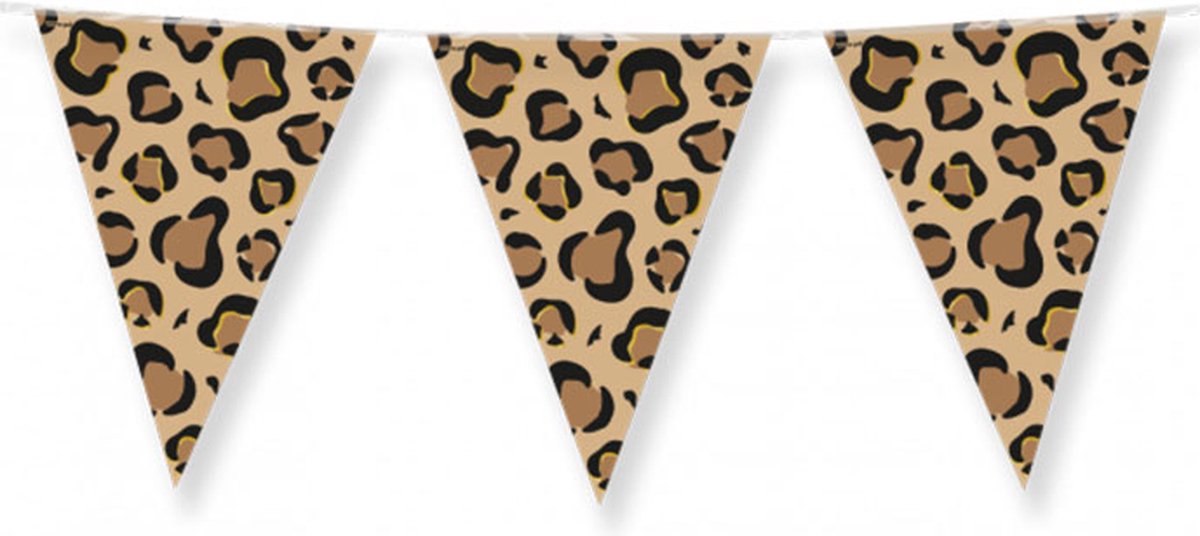 Party Flags foil - Leopard