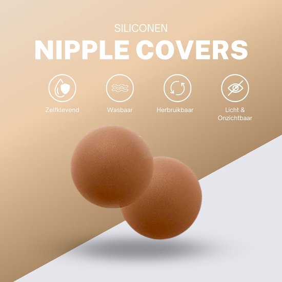 Luxe Nipple Covers | Light Coffee | Ultimate Comfort | Breathable | Herbruikbaar