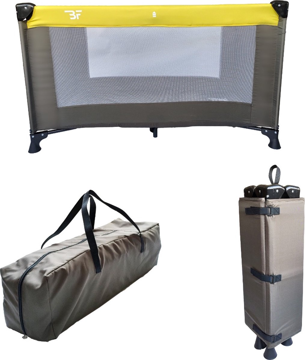 Bebies First Campingbedje / Reisbed Inclusief Transporttas 120 x 60 cm - Taupe