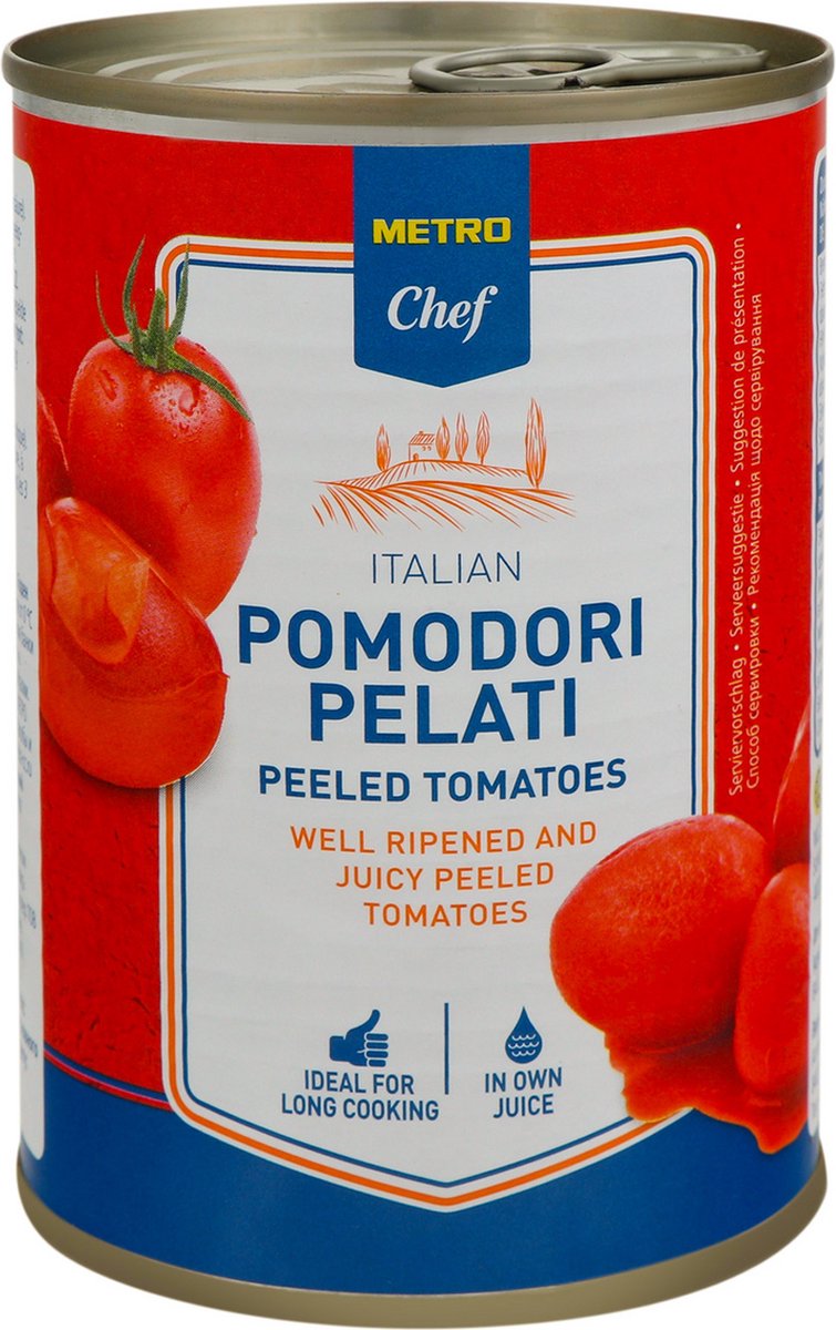 METRO Chef Gepelde tomaat 12 X 400 gram