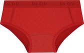 Ten Cate Basics organic cotton stretch hipster rood 2 pack voor Meisjes | Maat 122/128