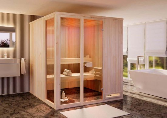 Salle de sauna en acier inoxydable, bol d'huile essentielle, salle