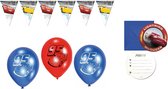 Disney Cars – Feestpakket – Ballonnen – Vlaggenlijn – Uitnodigingen – Versiering - Kinderfeest.