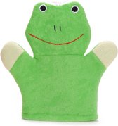 Badhandschoen voor Kinderen Groene Kikker - Baby Shower Glove - Douche Handschoen - Washandjes Baby