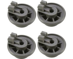 4pcs - roue de panier inférieure - roues de panier pour lave-vaisselle - convient pour Bosch Siemens Atag Balay Neff