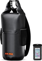 20 liter, met waterdichte telefoonhoes, waterdichte rugzak, ideaal als SUP-accessoire, plunjezak, strandrugzak, enz., zwarte, droge zak