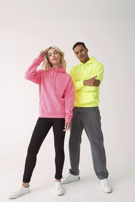 Sweat à capuche unisexe végétalien ' Electric' avec capuche Yellow - S