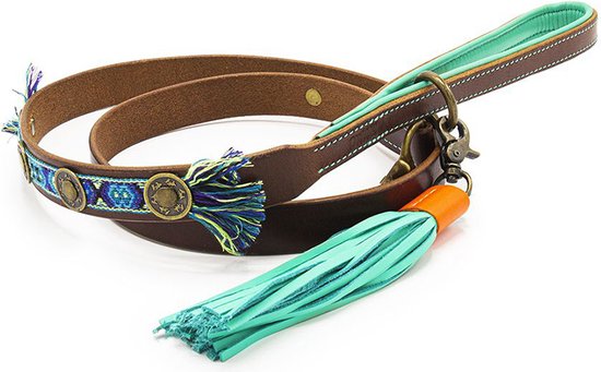 Dwam Looplijn Boho Juan L Bruin&Blauw 135x2.5 cm