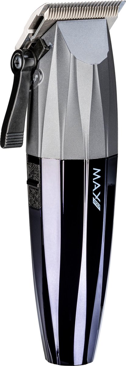 Max Pro Fade Clipper - Tondeuse Draadloos - Haartrimmer - Baardtrimmer - Zwart - Voor Alle Haartypen - Inclusief Reinigingsborstel