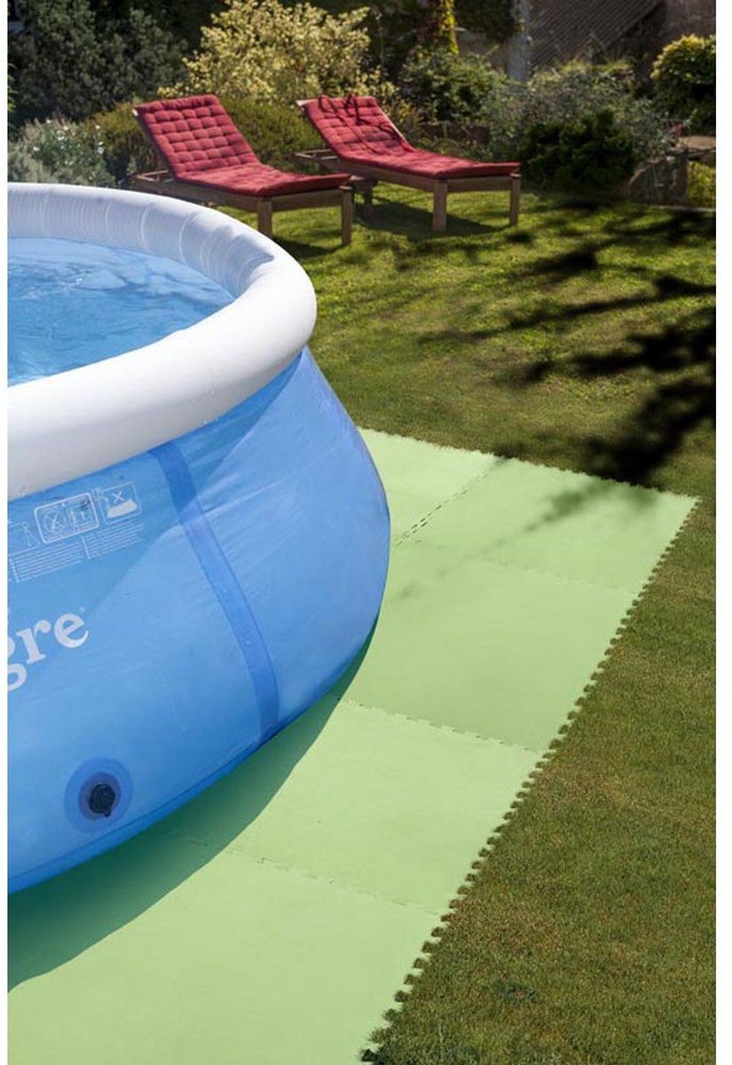 Gre Accessories pool floor protector - 9 tiles - 81 x 81 cm - Green