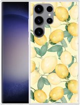 Cazy Hoesje geschikt voor Samsung Galaxy S23 Ultra Lemons
