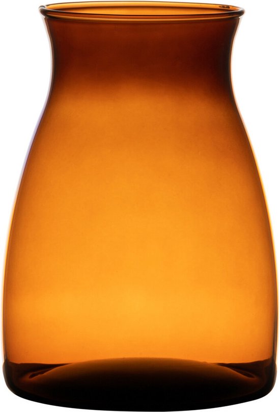 Bloemenvaas Julia - Amber Orange - glas - D10 x H20 cm