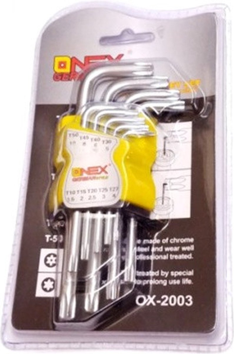 ONEX Inbus TORX sleutelset professioneel 9-delig