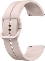 Siliconen bandje - geschikt voor Huawei Watch GT 2 42 mm / GT 3 42 mm / GT 3 Active 42 mm / GT 3 Pro 43 mm / GT 3 Elegant - roze