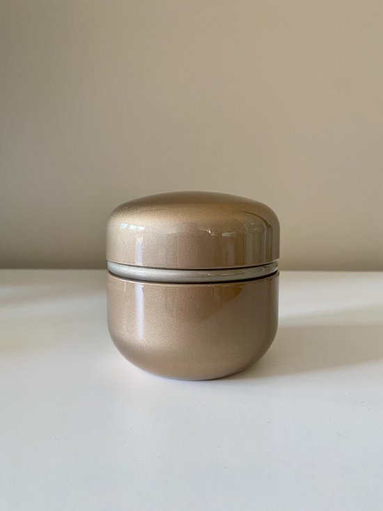 Star urn - goud - 0,25L - hoogwaardig aluminium - moderne urn - kleine urn - mini urn - crematie urn - as urn - huisdieren urn - urn hond - urn kat - menselijk as - familie urn - urne - urne hond - urnen - urne volwassenen - urne kat