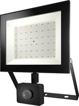 HOFTRONIC - Lumos LED Breedstraler met bewegingssensor en schemerschakelaar - OSRAM Chips - 50W 4770lm - vervangt 250W - 6500K - IP65 - 2 jaar garantie