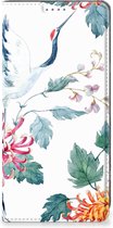 Wallet Bookcase OnePlus 11 Telefoonhoesje Bird Flowers