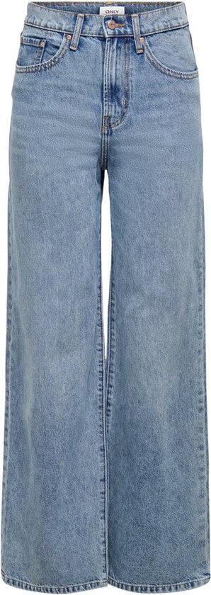 Only Jeans Onlhope Ex Hw Wide Dnm Rea345 Noos 15222070 Light Blue Denim Dames Maat - W27 X L34