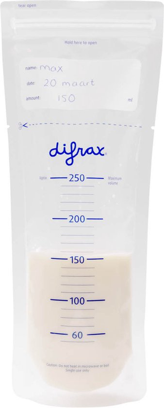 Difrax Moedermelk Bewaarzakjes - 3+1 Producten gratis! - Difrax