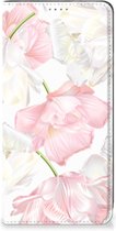 Stand Case Hoesje Cadeau voor Mama Nokia G22 Smart Cover Mooie Bloemen