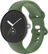 Siliconen bandje - geschikt voor Google Pixel Watch - groen