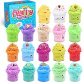 Fluffy Slijm Set 18x 50ml - Fluffy Slime Kit - Motoriek Speelgoed - Educatief Speelgoed - Slijm Maken Voor Kinderen - Slijm Fluffy - Butter Slime