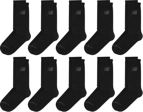 New Balance performance 10P sokken cotton everyday zwart - 43-46