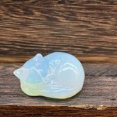 Bixorp Gems Opalite Chaton Figurine - Gemstone Animal