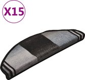 vidaXL-Trapmatten-zelfklevend-15-st-65x21x4-cm-zwart-en-grijs