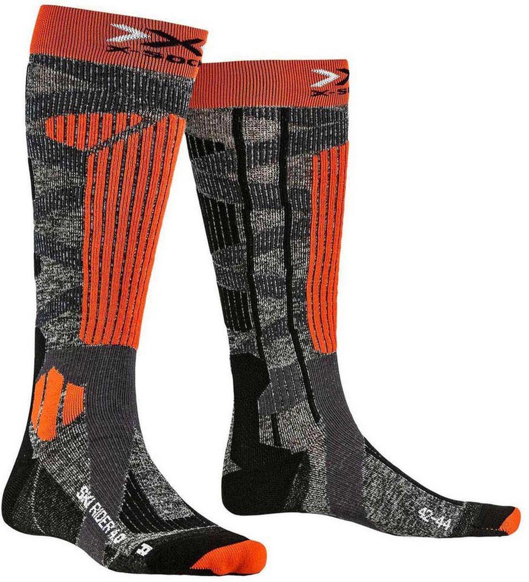 X-socks Ski Rider 4.0 Sokken Grijs EU 39-41 Man