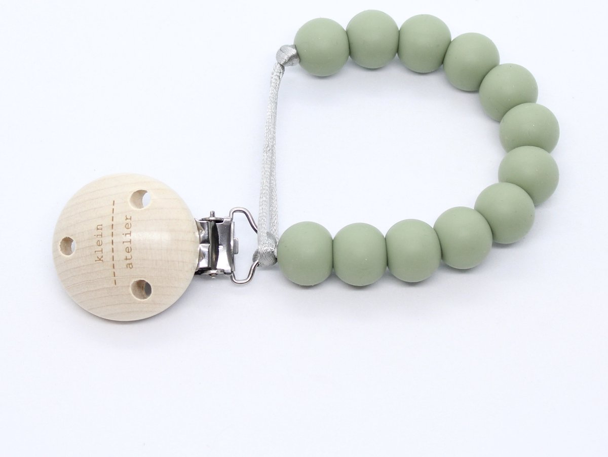 Goedkoopste Fopspeenketting uni-color olive