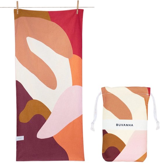 Buvanha - Buvanha Handdoek Paris Medium - maat 160x80 cm - Meerkleurig
