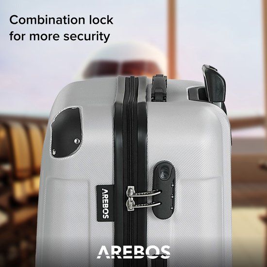 AREBOS Set de valises de voyage Valises rigides Set valises ML
