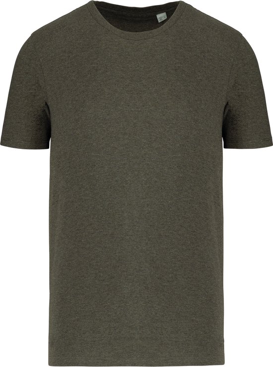 Unisex T-shirt 'Native Spirit' met ronde hals Organic Khaki Heather - 3XL