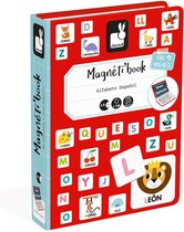 Janod Magnetibook - Alfabet Spaanstalig - Magneetboek Speelset Inclusief 116 Alfabetmagneten En 28 Geïllustreerde Magneten - Geschikt vanaf 3 Jaar