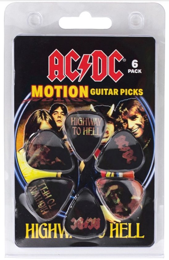 Perri's - AC/DC - plectrum - Motion - Medium 0.71 mm - 6-pack