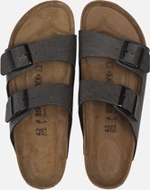Birkenstock Arizona - Slippers - Pull Up Anthracite Grey - Smal - Maat 46