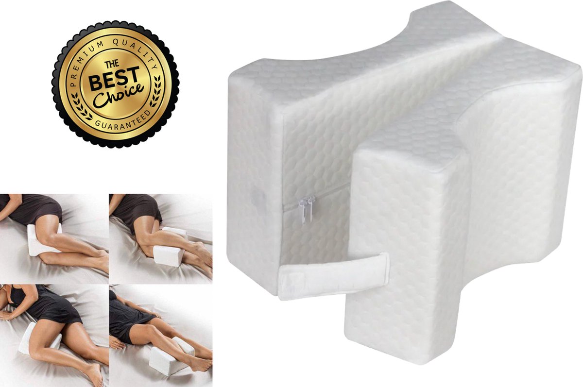 Goedkoopste OneVida® - 2-in-1 Kniekussen - Orthopedisch - Multifunctioneel - Betere nachtrust - Zwangerschapskussen - Traagschuim - Verlicht pijn