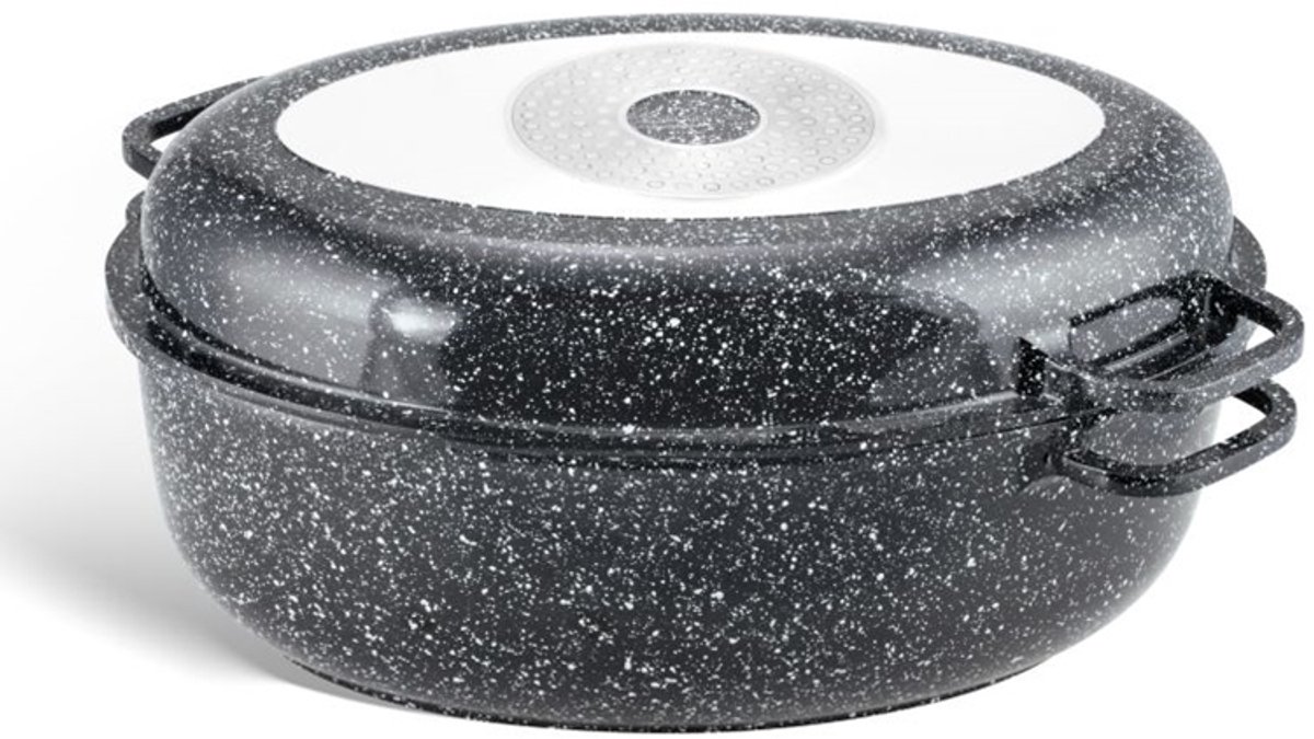 Edënbërg Stonetec Line -  Luxe Braadpan set van Gesmeed Aluminium - 8 liter