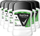 Rexona Men Motion Sense Invisible Fresh Power Deodorant Stick - 48H Onweerstaanbare Masculiene Geur - Onzichtbaar Op Zwart en Witte Kleding - 6 x 50 ml