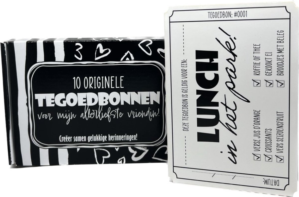 Doosje met Tegoedbonnen - voor mijn allerliefste vriendin