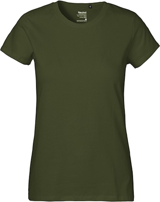 Ladies´ Classic T-Shirt met ronde hals Military - XL