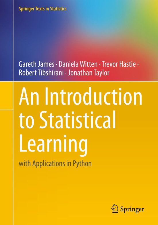 Foto: Springer texts in statistics an introduction to statistical learning