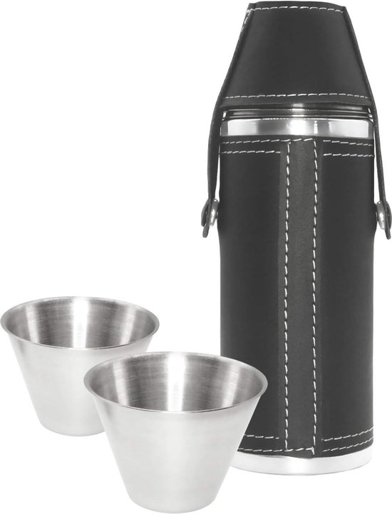2BEHOME Heupfles Zakfles Zwart