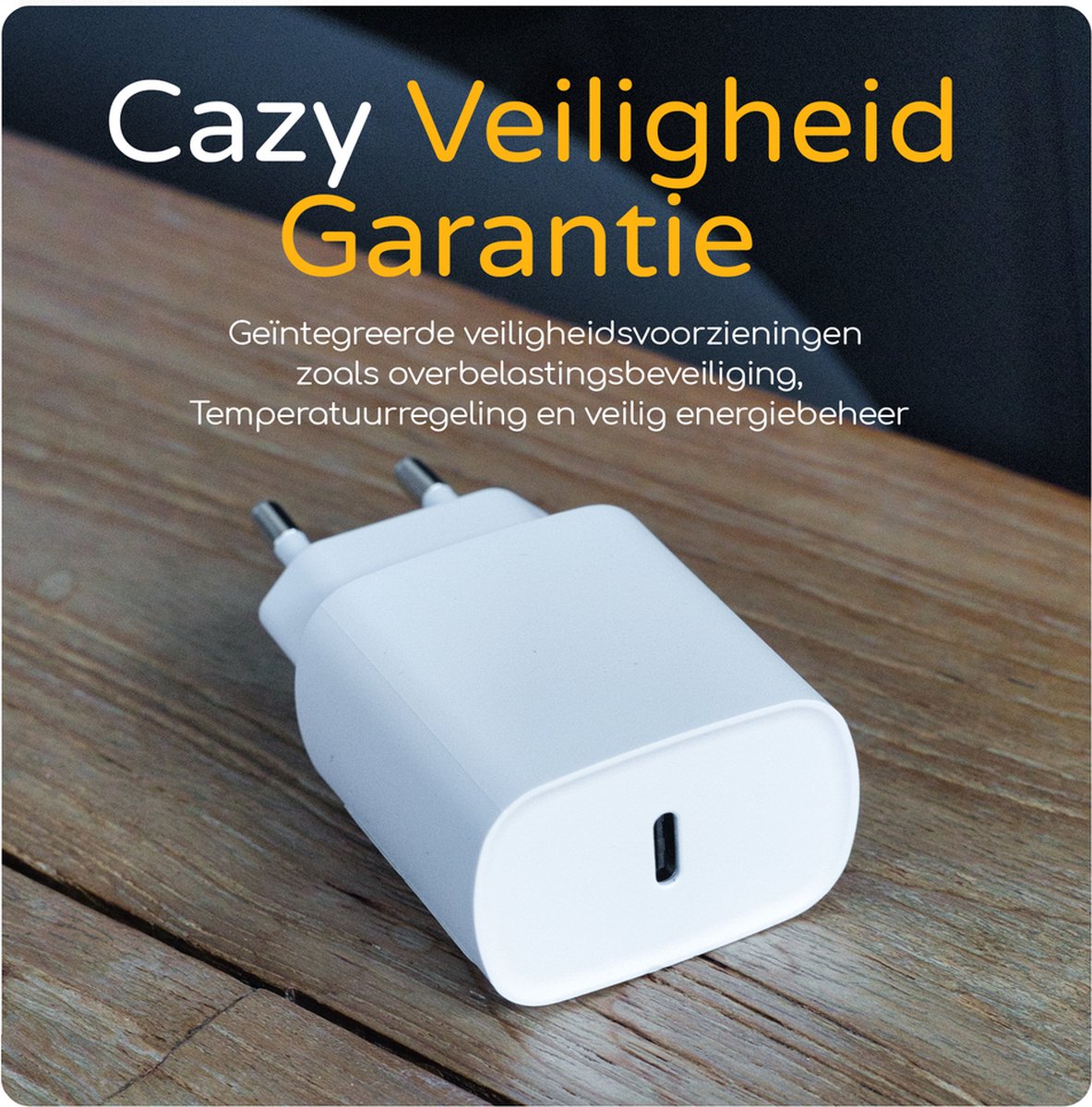 Cazy Powerbank 20000mAh Quick Charge met USB-C Oplader 20W - afbeelding 2