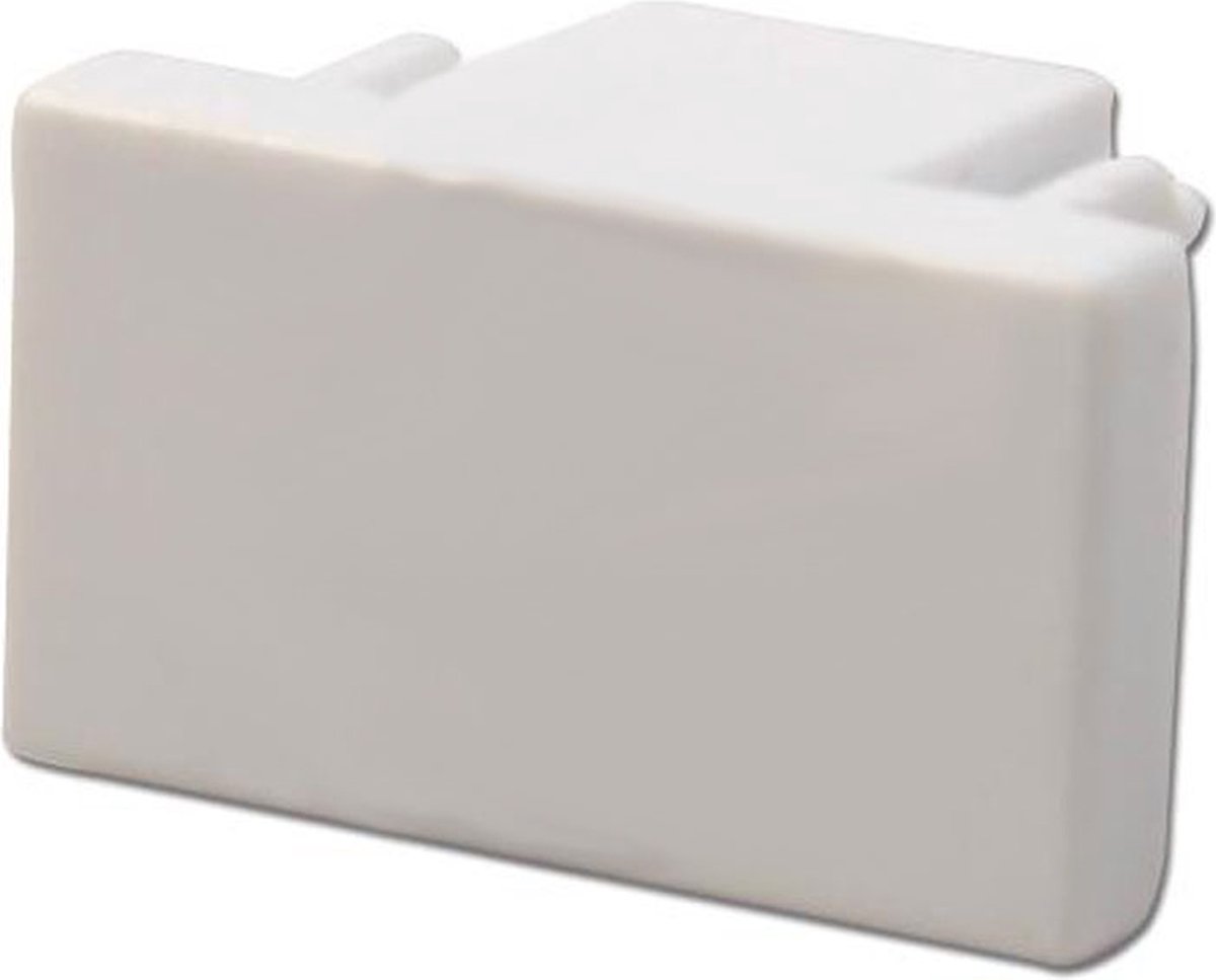 1-Fase Rails eindplug | eindkapje | Wit