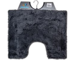 Wicotex - Toiletmat uni Grijs - Antislip onderkant - WC mat met uitsparing - Afmeting 50x60cm